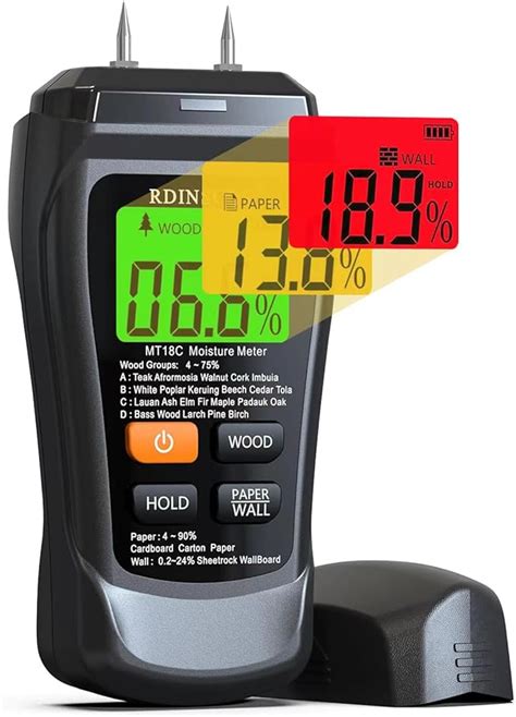 custom moisture meter softwood vs hardwood|wood moisture meter depth.